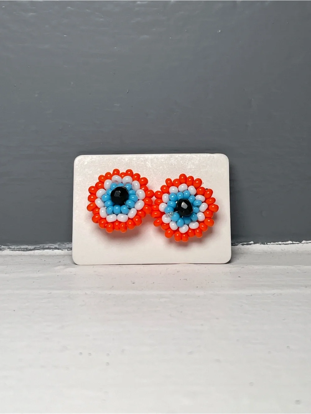 Huichol Beaded Stud Earrings